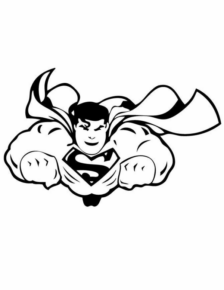 Disegno di Superman da stampare e colorare 47