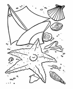Disegno di stella marina da stampare e colorare 11