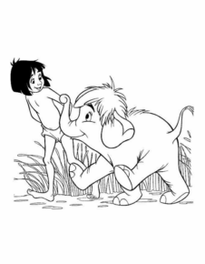 Disegno di Il libro della giungla da stampare e colorare 97