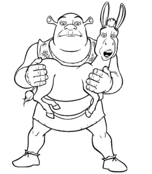 Disegno di Shrek da stampare e colorare 6