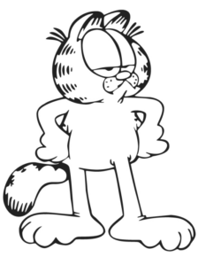 Disegno di Garfield da stampare e colorare