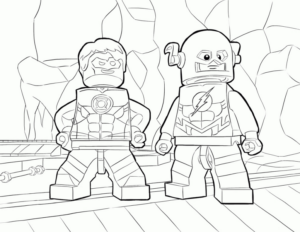 Disegno di LEGO Justice League da stampare e colorare