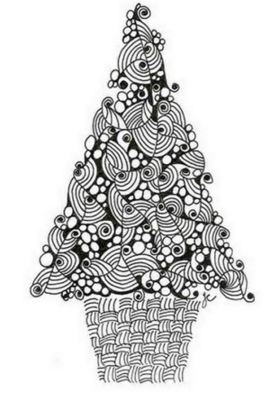 Disegno di albero di Natale da stampare e colorare 25 Disegno di albero di Natale da stampare e colorare 25