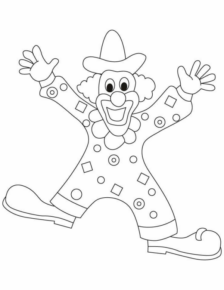 Disegno di clown da stampare e colorare 41