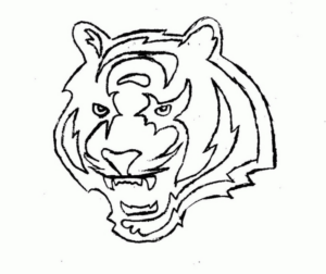 Disegno di tigre da stampare e colorare 5