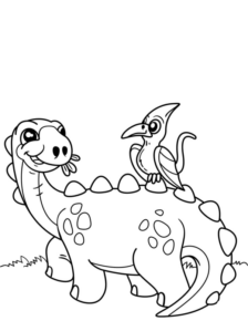 Disegno di Brachiosauro da stampare e colorare 30
