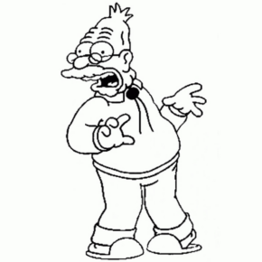 Disegno di I Simpson da stampare e colorare 8