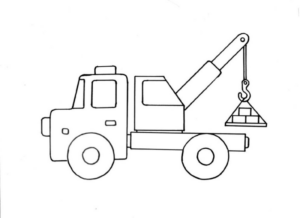 Disegno di mezzo da lavoro da stampare e colorare 56