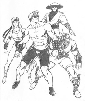 Disegno di Mortal Kombat da stampare e colorare 14