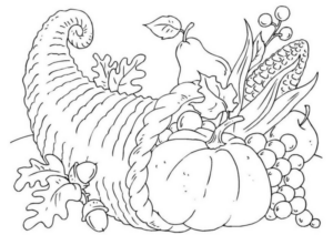 Disegno di cesto di frutta da stampare e colorare 42