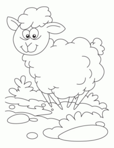 Disegno di pecora da stampare e colorare 41