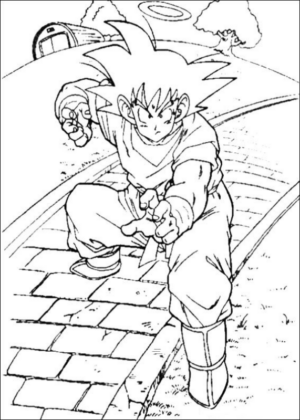 Disegno di Dragon Ball da stampare e colorare 119