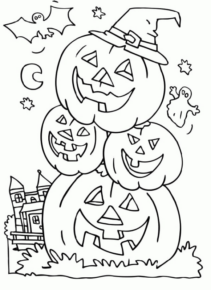 Disegno di zucca di Halloween da stampare e colorare 76 Disegno di zucca di Halloween da stampare e colorare 76