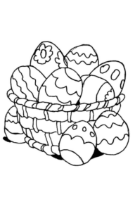 Disegno di uovo di Pasqua da stampare e colorare 132 Disegno di uovo di Pasqua da stampare e colorare 132