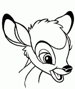 Disegno di Bambi da stampare e colorare 84