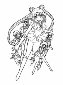 Disegno di Sailor Moon da stampare e colorare 54