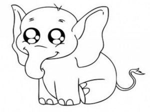 Disegno di elefante da stampare e colorare 13