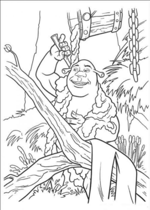 Disegno di Shrek da stampare e colorare 9