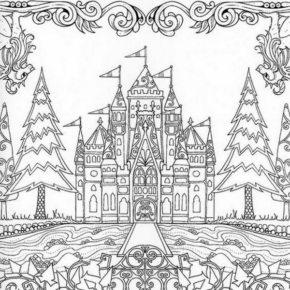 Disegno di mandala da stampare e colorare 1304