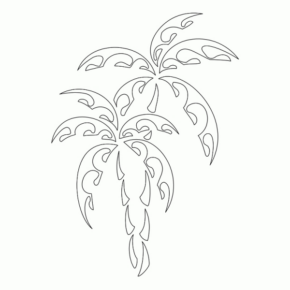 Disegno di foglia da stampare e colorare 78