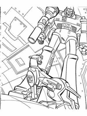 Disegno di Transformers da stampare e colorare 72