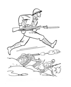 Disegno di soldato da stampare e colorare 34