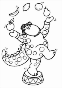 Disegno di Barney il dinosauro da stampare e colorare 18 Disegno di Barney il dinosauro da stampare e colorare 18