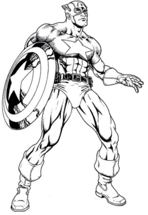 Disegno di Capitan America da stampare e colorare 37