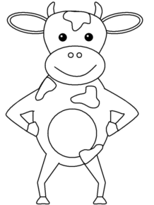 Disegno di mucca da stampare e colorare 92