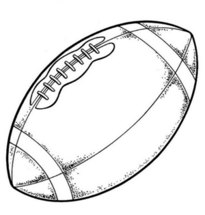 Disegno di football americano da stampare e colorare 16