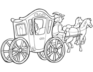 Disegno di carrozza da stampare e colorare 15