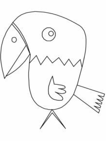Disegno di uccello da stampare e colorare 62