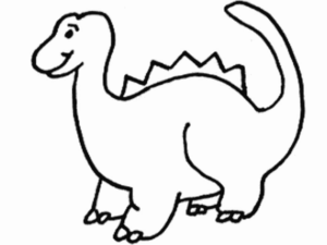 Disegno di Brachiosauro da stampare e colorare 27