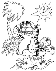 Disegno di Garfield da stampare e colorare 18