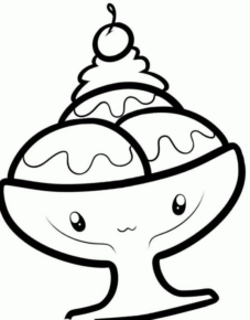 Disegno di gelato da stampare e colorare 66