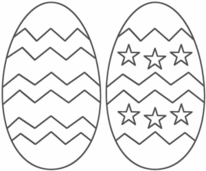 Disegno di uovo di Pasqua da stampare e colorare 185