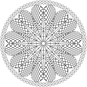 Disegno di mandala da stampare e colorare 1168