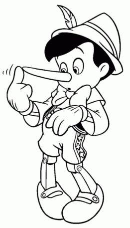 Disegno di Pinocchio da stampare e colorare 27