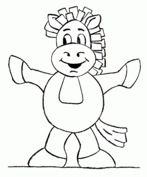 Disegno di cavallo da stampare e colorare 101