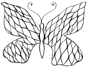 Disegno di farfalla da stampare e colorare 247