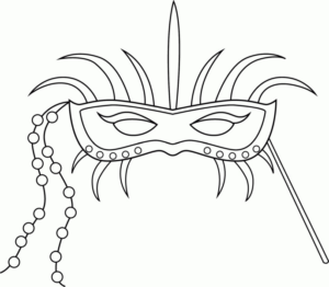 Disegno di maschera da stampare e colorare 90