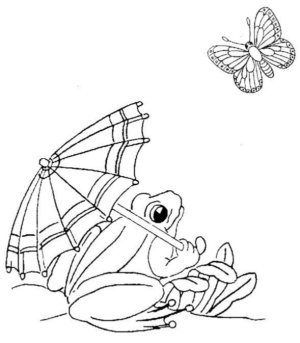 Disegno di rana da stampare e colorare 67