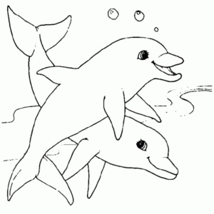 Disegno di delfino da stampare e colorare 74