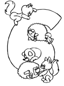 Disegno di numero da stampare e colorare 11