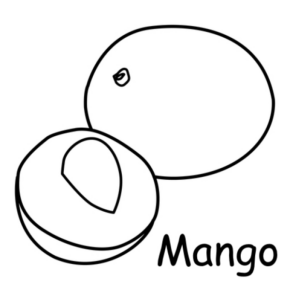 Disegno di mango da stampare e colorare 4