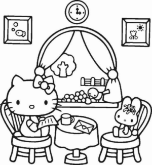 Disegno di Hello Kitty da stampare e colorare 157