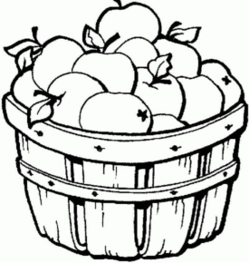 Disegno di mela da stampare e colorare 4
