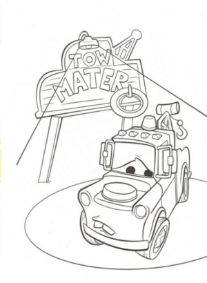 Disegno di Cars da stampare e colorare 130