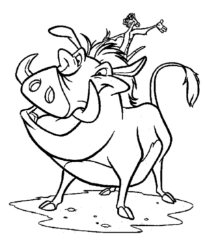 Disegno di Re Leone da stampare e colorare 41