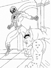 Disegno di Spiderman da stampare e colorare